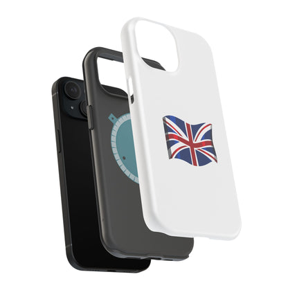 UK Flag Magnetic Phone Case, Durable Tough Cover, Gift for Patriots, Ideal for Travelers, Accessories for Holidays
