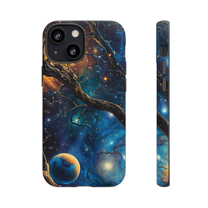 Galaxy Phone Case, Tough Cases with Cosmic Design, Unique Gift for Astronomers, Sci-Fi Fans, Starry Night, Outer Space