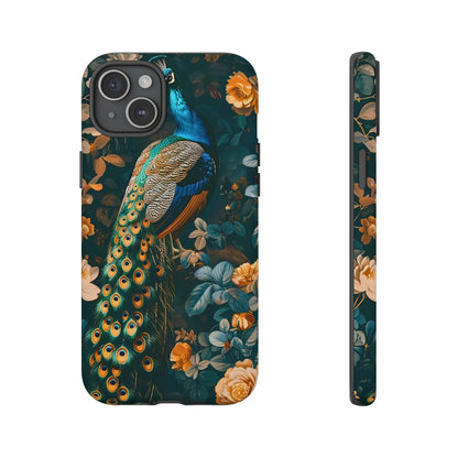 Peacock Phone Case - Elegant Floral Design, Tough Case for Protection, Unique Gift for Nature Lovers, Stylish Accessory, Eco-Friendly