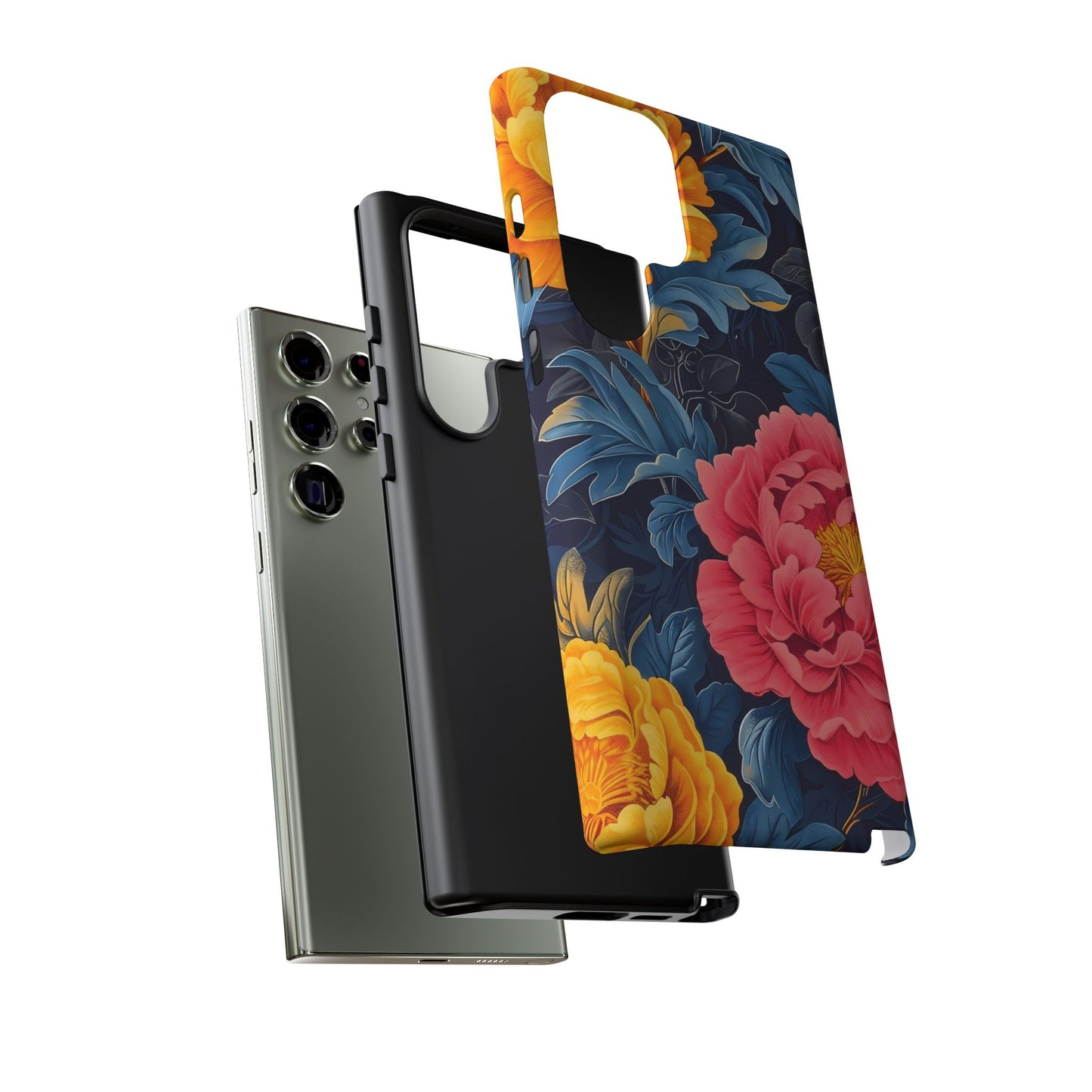 Floral Phone Case, Tough Cases, Stylish Mobile Cover, Gifts for Her, Phone Accessories, Unique Flower Design
