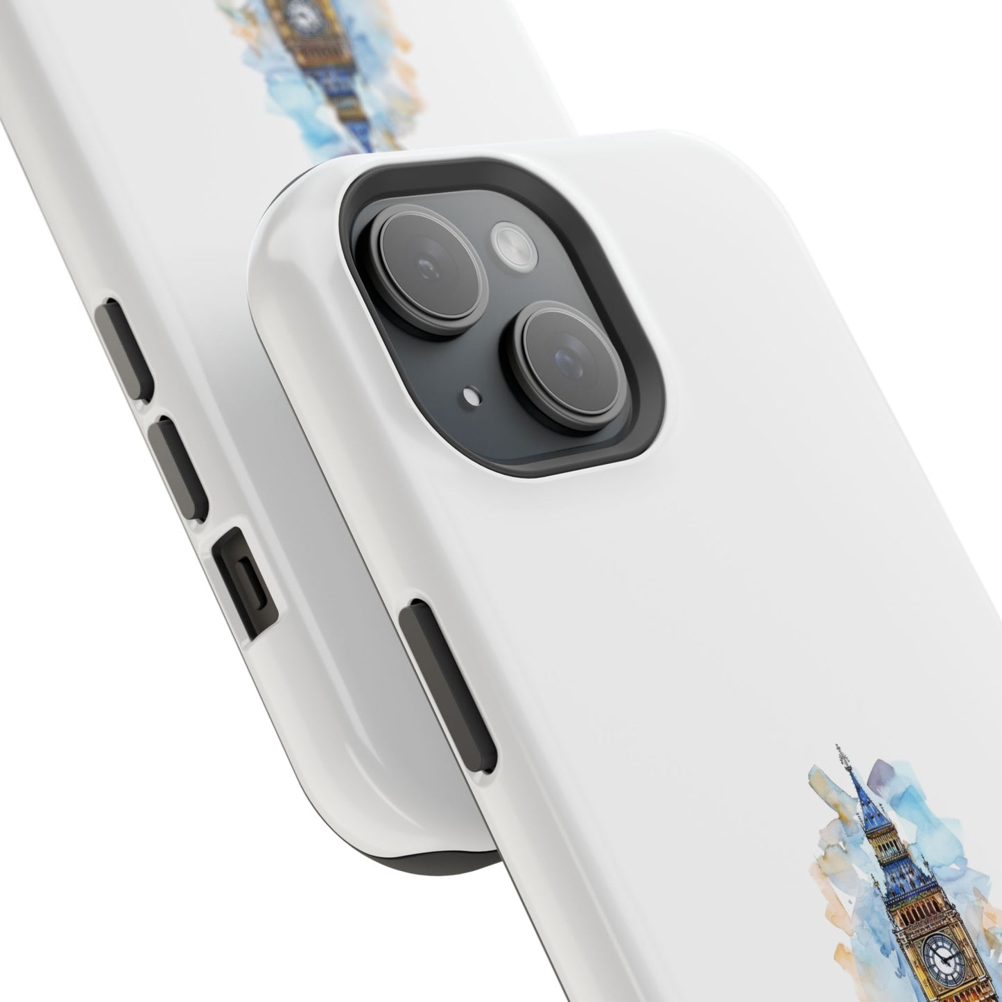 Artistic Magnetic Phone Cases with Iconic Designs, Unique Cell Phone Cover, London Tower Case, Gift for Travelers, Customizable Art Cases