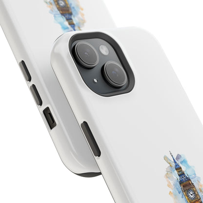 Artistic Magnetic Phone Cases with Iconic Designs, Unique Cell Phone Cover, London Tower Case, Gift for Travelers, Customizable Art Cases