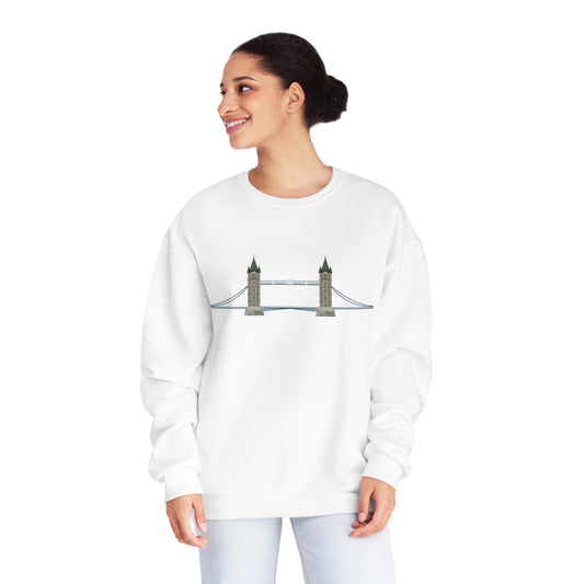 Unisex NuBlend® Crewneck Sweatshirt - Tower Bridge - Iconic London Landmark Illustration