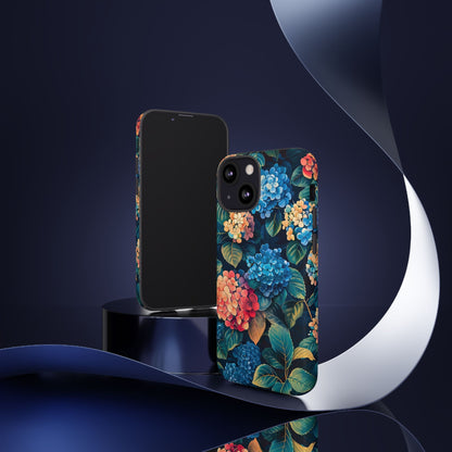 Floral Phone Case, Stylish Tough Case for Gardener Gift, Flower Lover Accessory, Pretty Floral Design, Protective Case
