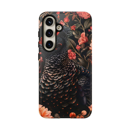 Tough Cases: Floral Design Phone Case, Stylish Protection for Your Phone, Unique Gift for Bird Lovers, Vibrant Floral Art, [...]