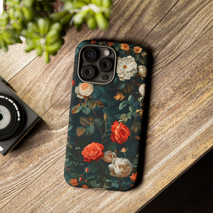 Floral Phone Case | Tough Cases with Elegant Design | Gift for Her, Mother's Day, Birthdays, Personalized, Trendy Tech Accessories