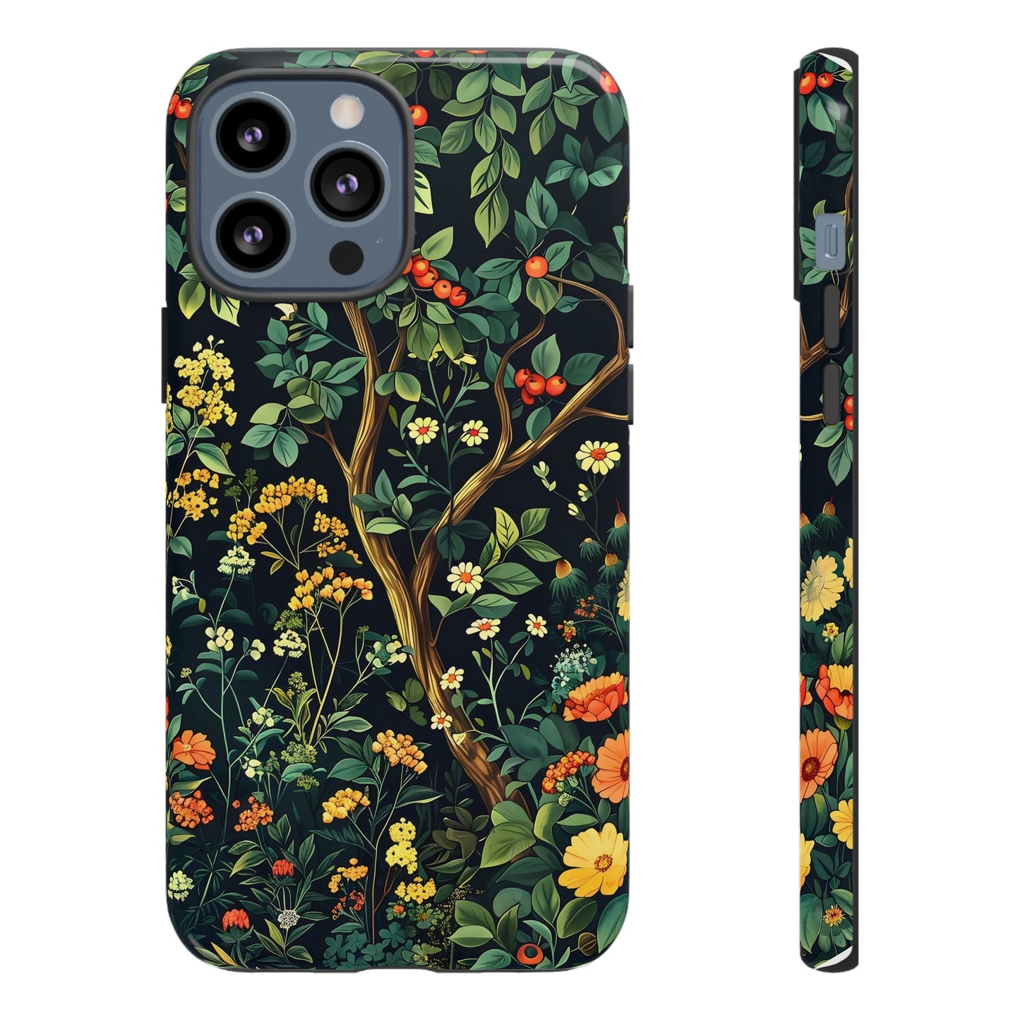 Floral Phone Case - Tough Cases, Colorful Nature Design, Gift for Flower Lovers, Phone Accessory, Unique Cell Phone Cover