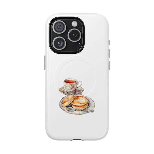 Tough Magnetic Cases with Tea and Biscuit Design - Durable Phone Accessories, Unique Gifts, Stylish Tech Gear, Tea Lover's Must-Have, [...]