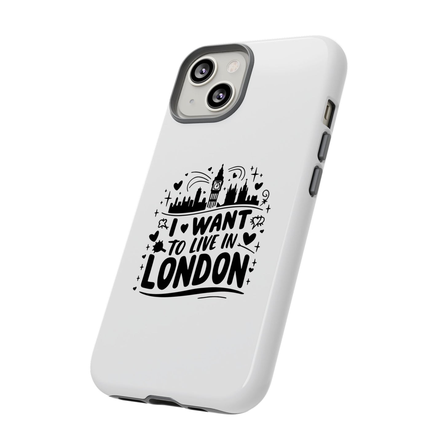 London-Themed Tough Phone Case - Chic & Stylish Protection