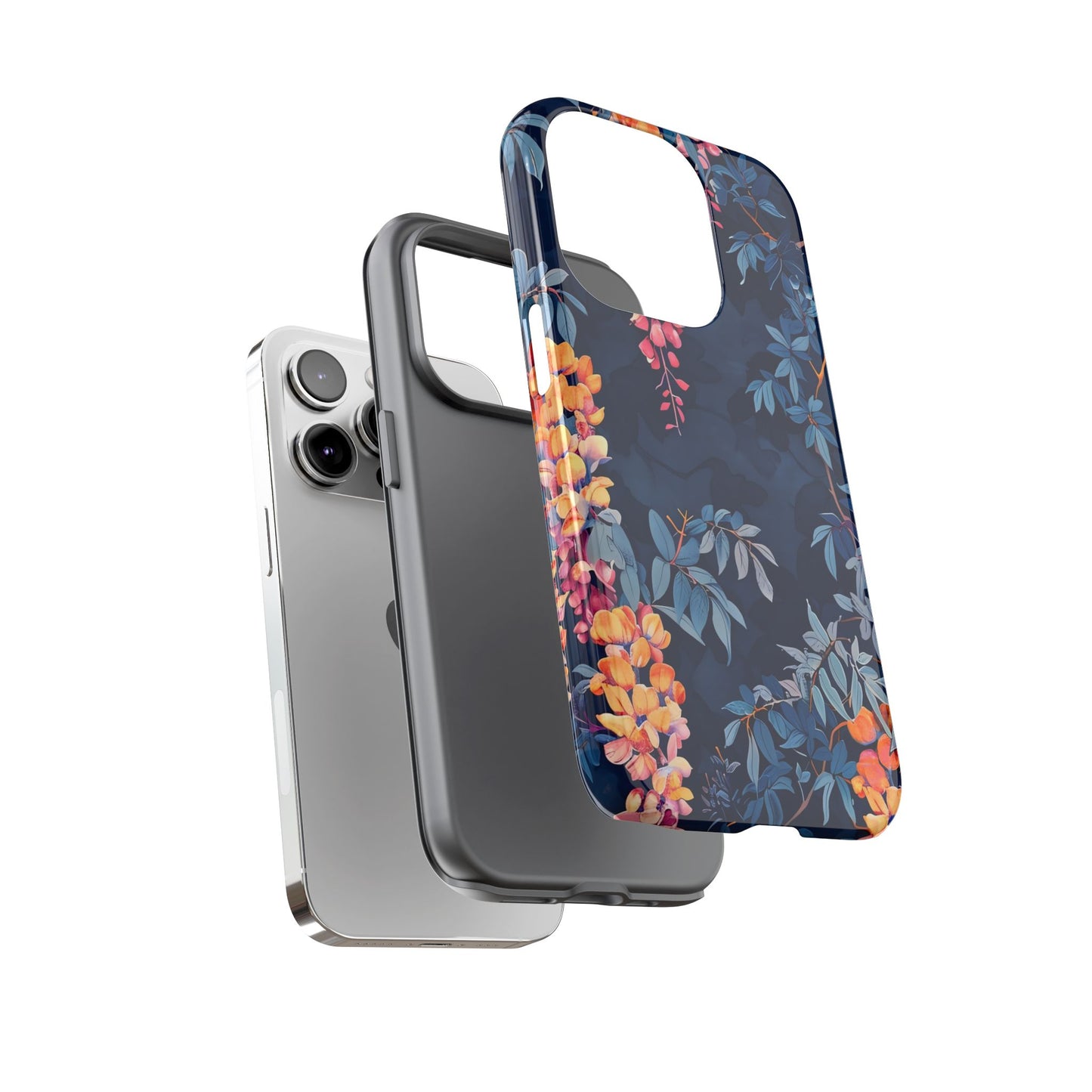 Floral iPhone Case, Tough Phone Cover, Gift for Her, Nature Lover Accessory, Spring Decor, Unique Floral Design