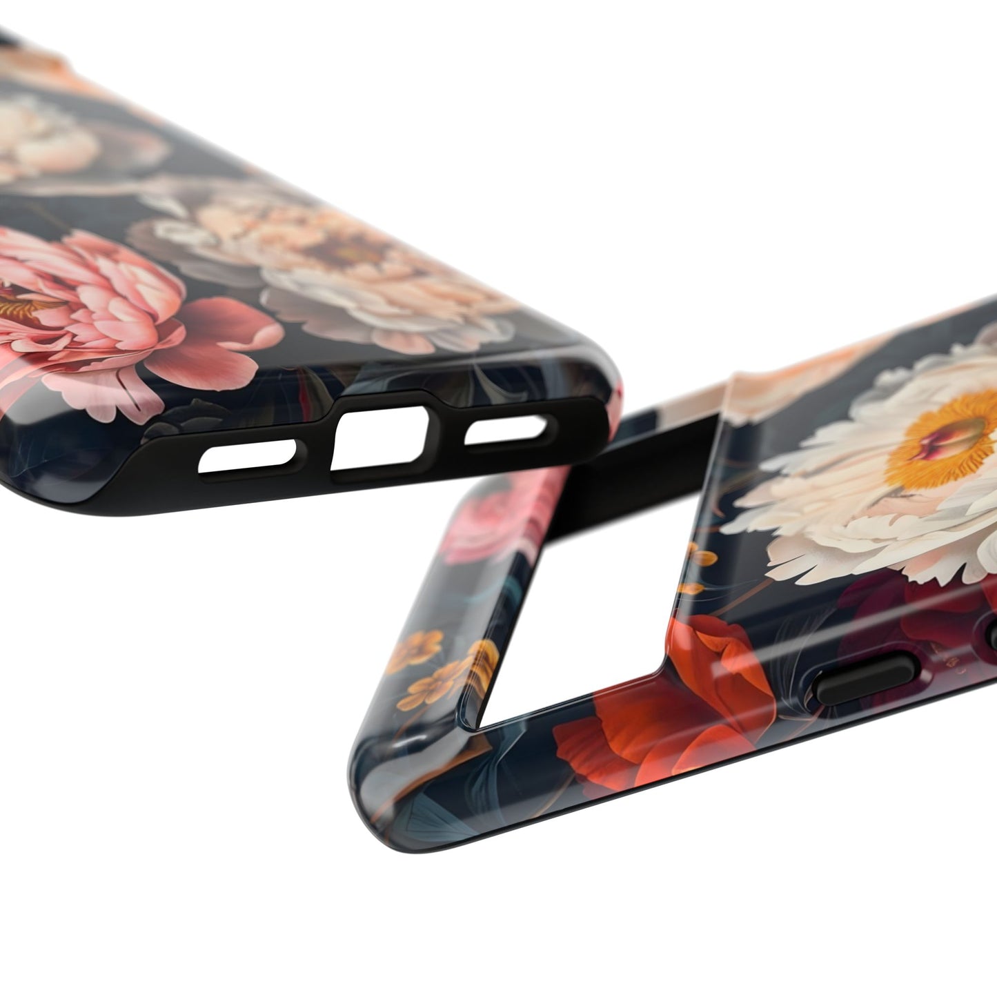 Floral Phone Case, Tough Phone Cover, Flower Design, Unique Gift for Her, Trendy Accessory, Spring Decor