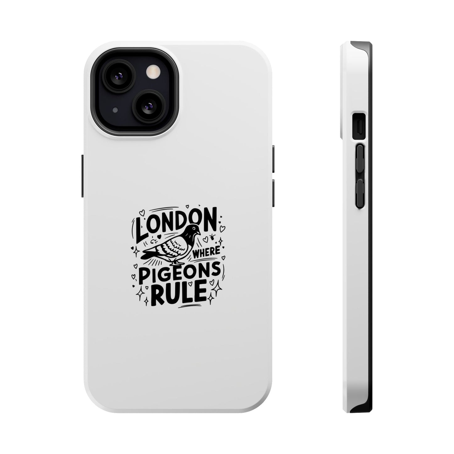 London Pigeons Rule Magnetic Tough Cases - Stylish Phone Protection for City Lovers
