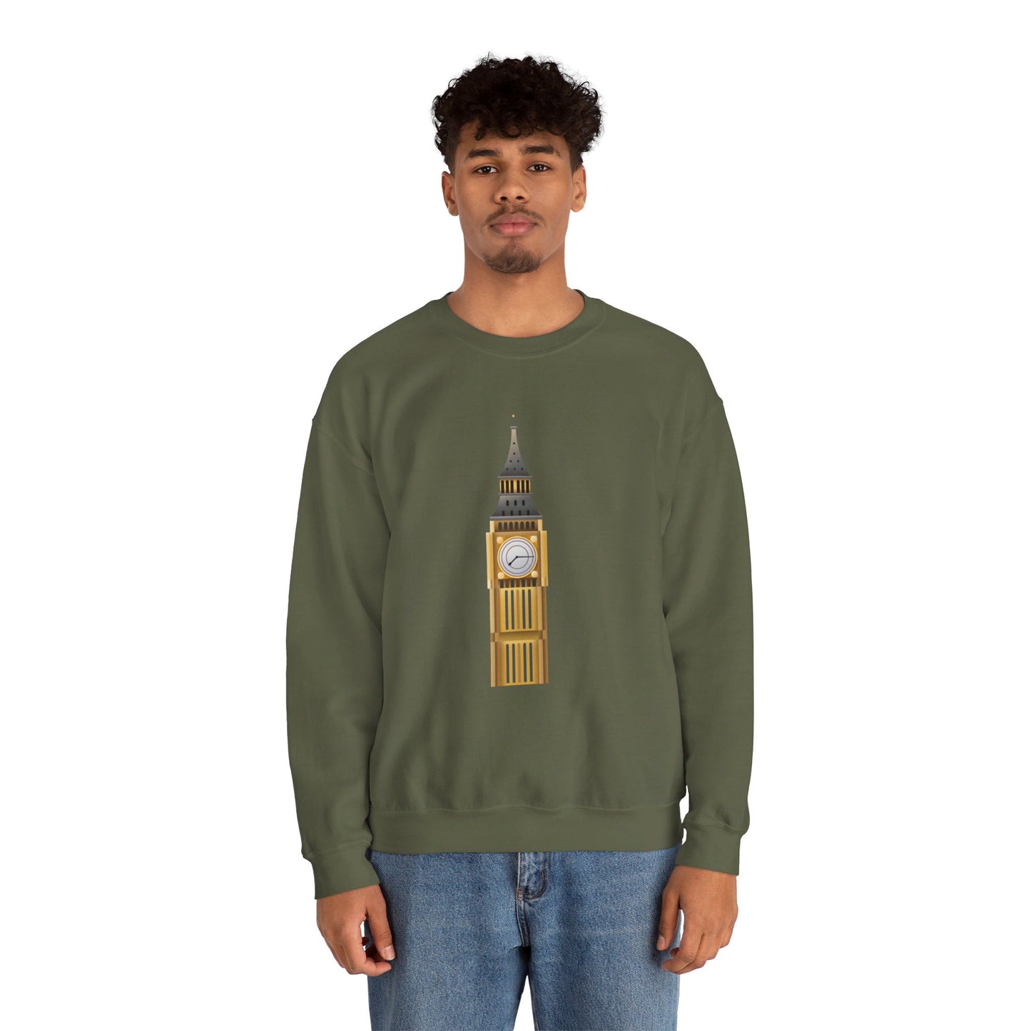 Unisex Heavy Blend™ Crewneck Sweatshirt Classy - Iconic Big Ben Clock Tower