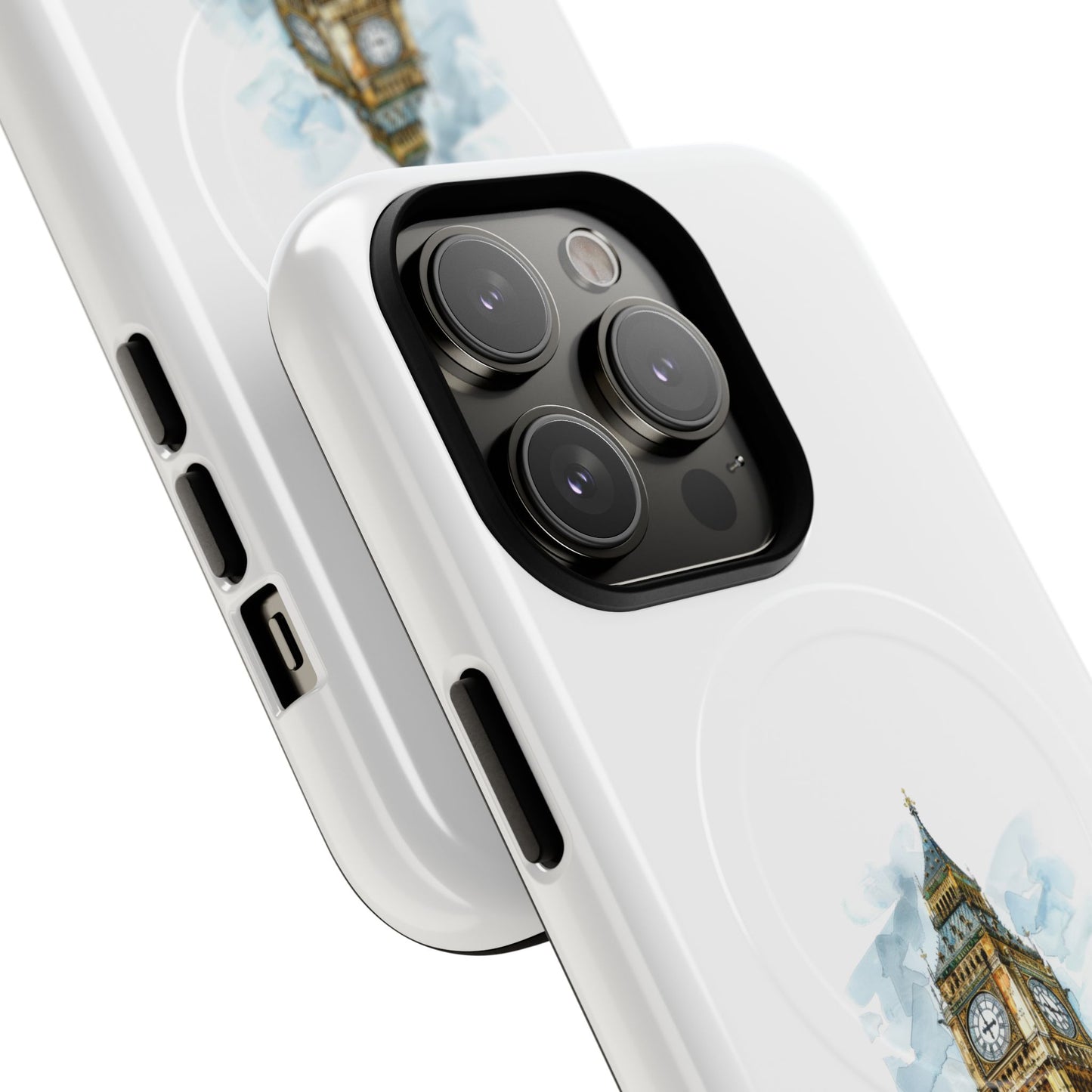 Stylish Tough Magnetic Phone Case, Protective Cell Phone Cover, London Big Ben Design, Gift for Travelers, Trendy Tech Accessories