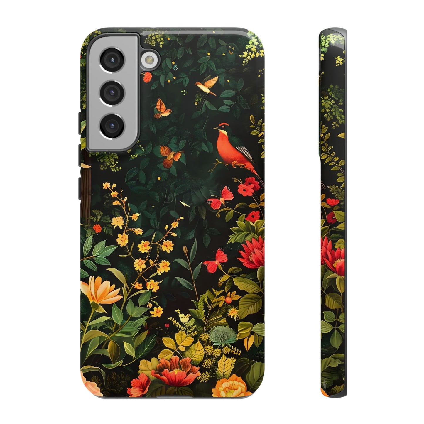 Floral Tough Phone Case, Nature-Inspired Design, Ideal for Garden Lovers, Gift for Birthdays, Christmas, Eco-Friendly Accessory