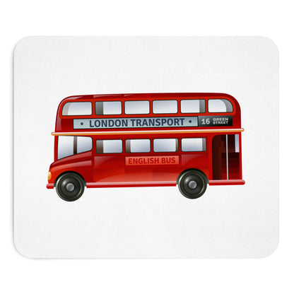 London Bus Mouse Pad, Gift for Travelers, Office Decor, Unique Desk Accessory, Home Office Essentials, Fun Mouse Pad
