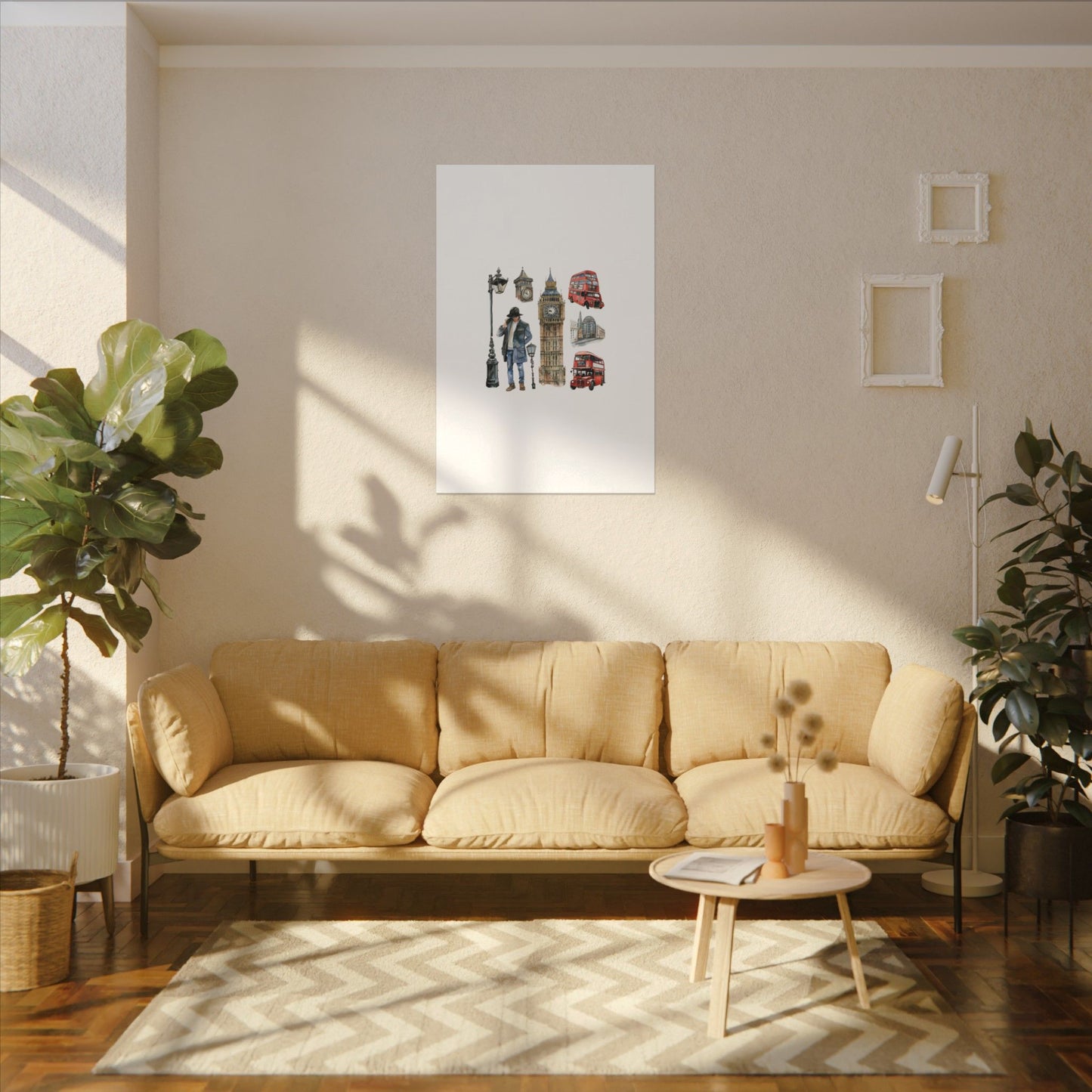 Canvas Art Print, London Skyline, Home Decor, Wall Art, Gift Idea, Travel Memories, Modern Wall Art