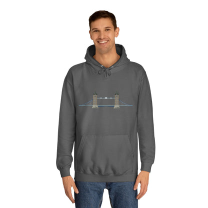 Tower Bridge Iconic Unisex College Hoodie