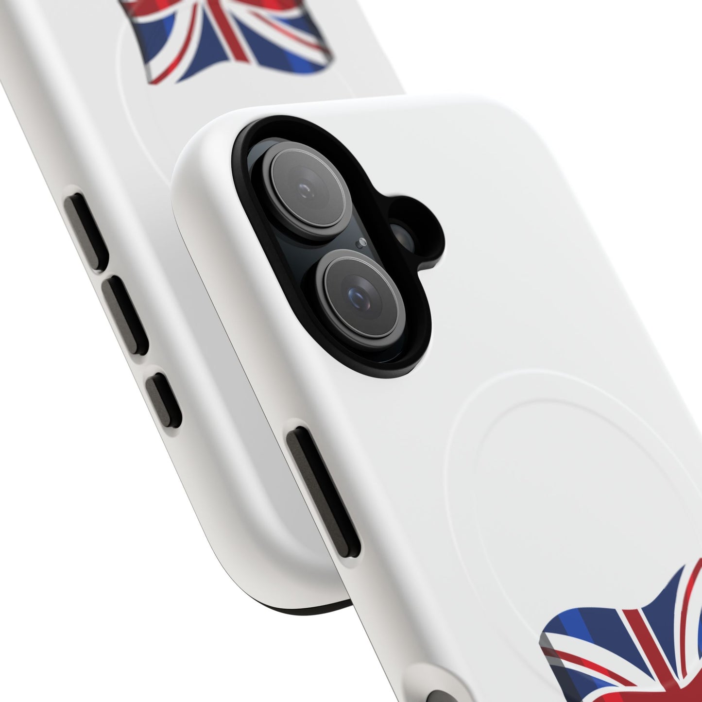Durable Magnetic Phone Case, UK Flag Design, Protective Cover for iPhone, Stylish Gift for Travelers, Customizable Design