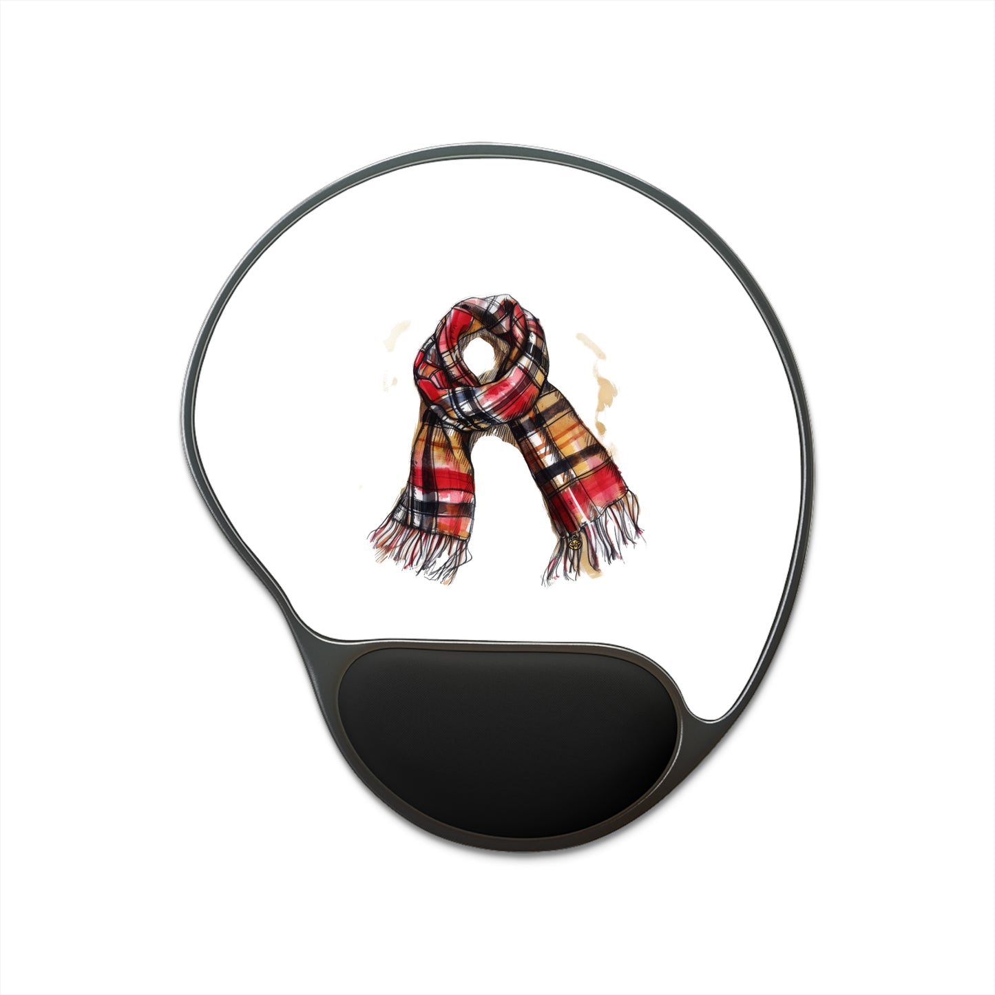 Cozy Scarf Mouse Pad with Wrist Rest | Perfect for Home Office, Christmas Gift, Winter Aesthetic, Desk Accessory, Work Essentials, [...]
