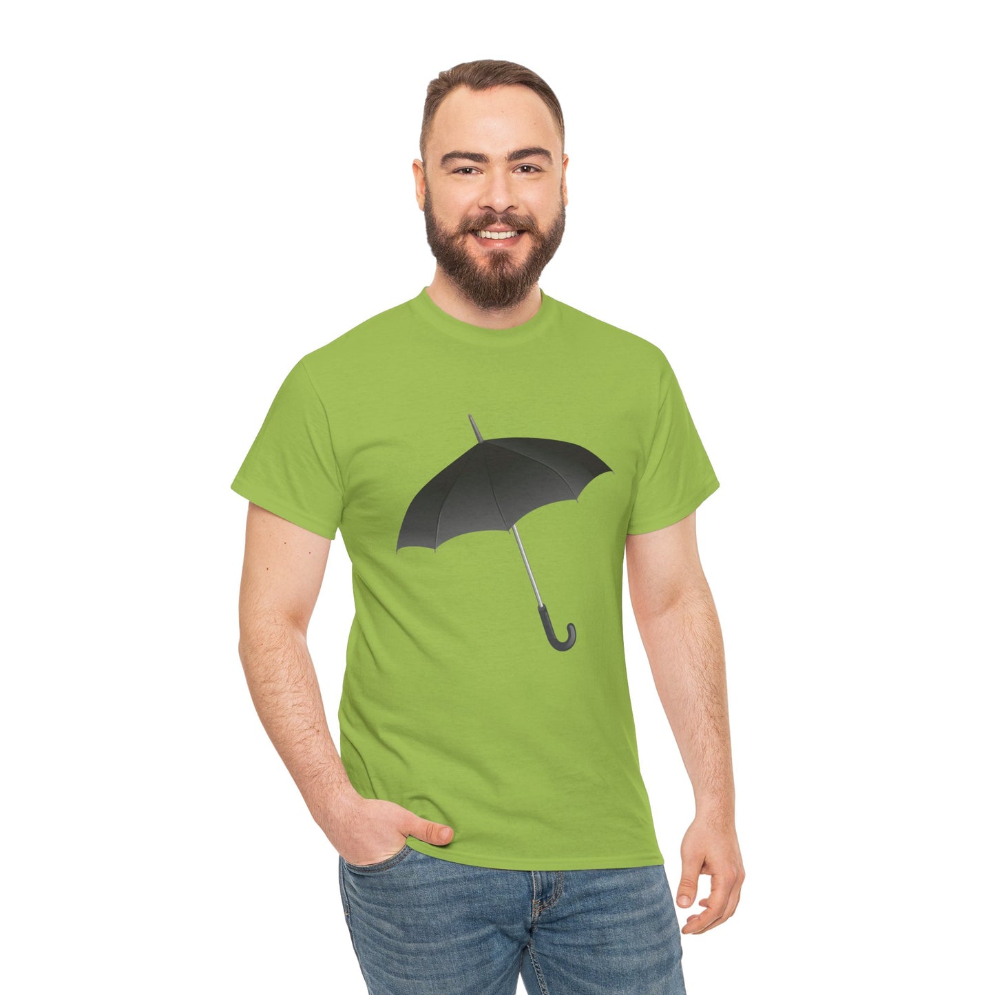 Unisex Heavy Cotton T-Shirt - Durable Regal Royal Umbrella