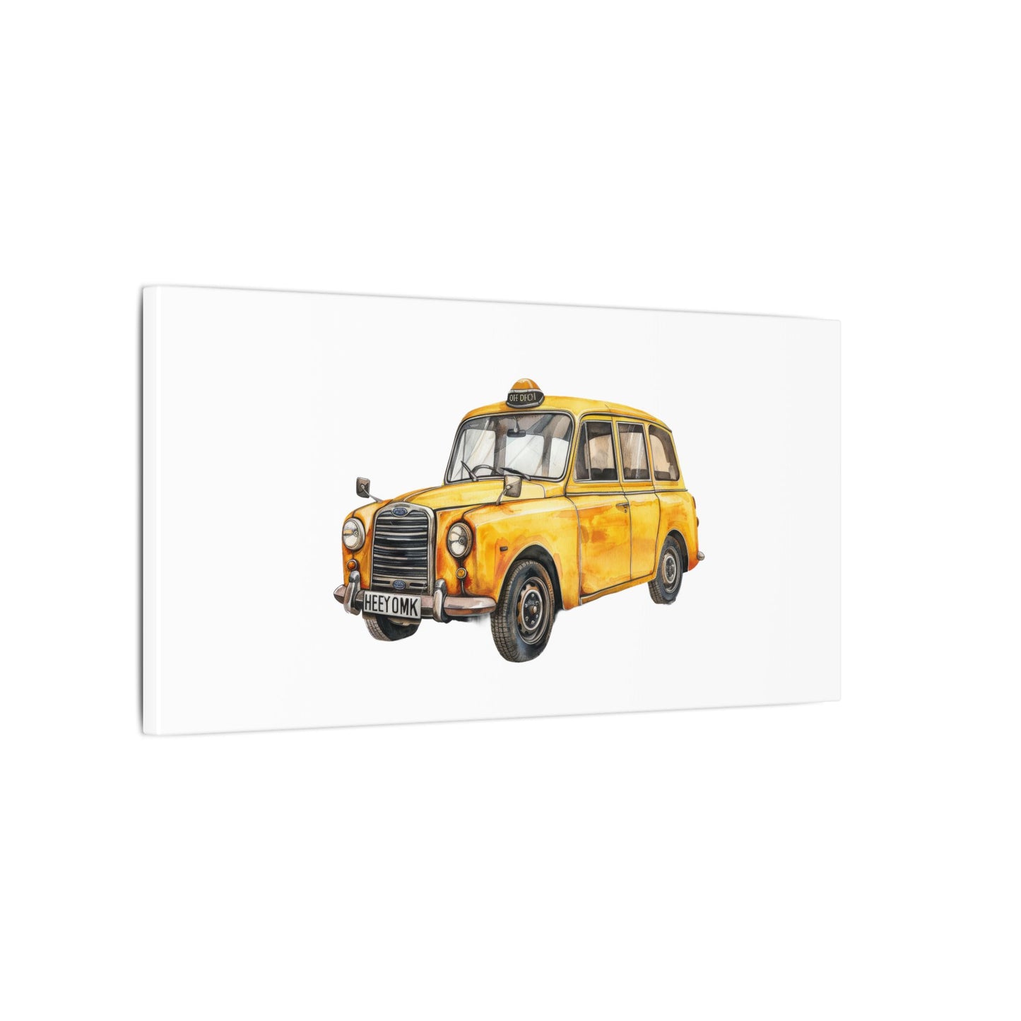 Vintage Taxi Matte Canvas, Stretched, 0.75" (Multi-Size)