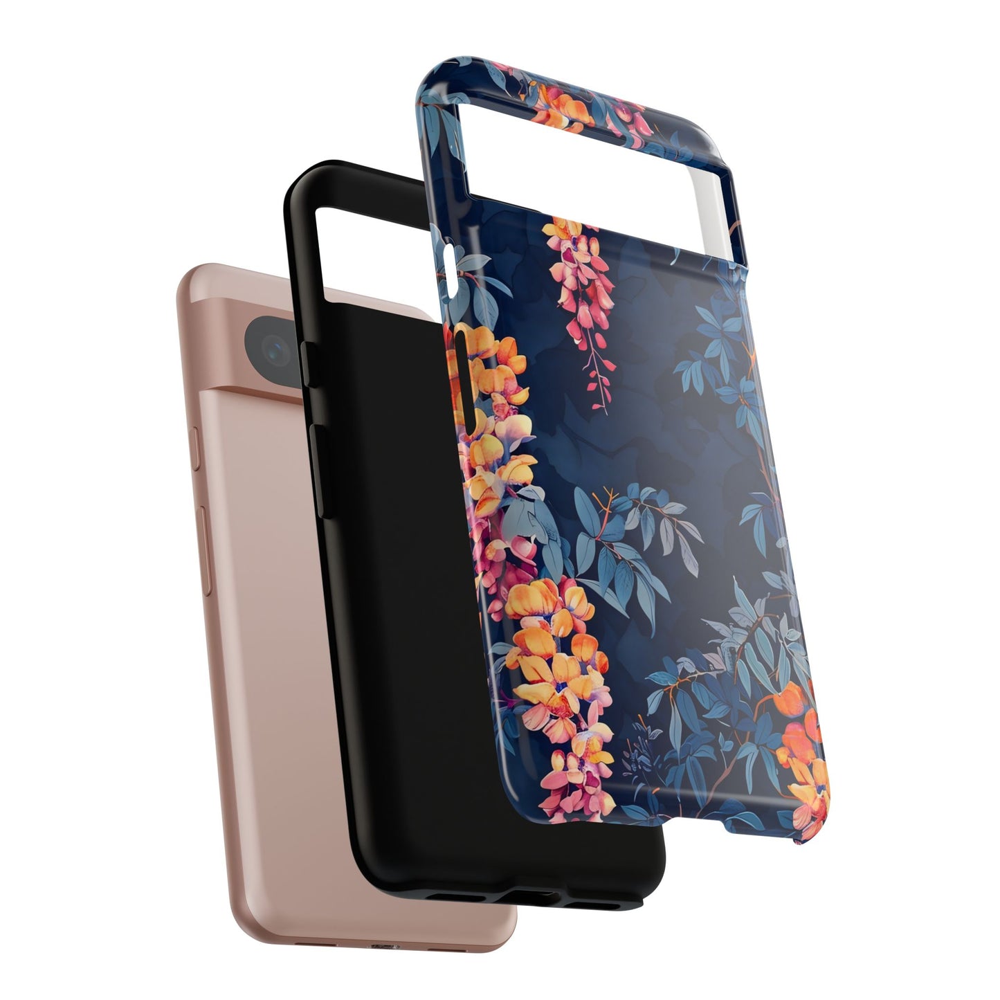 Floral iPhone Case, Tough Phone Cover, Gift for Her, Nature Lover Accessory, Spring Decor, Unique Floral Design