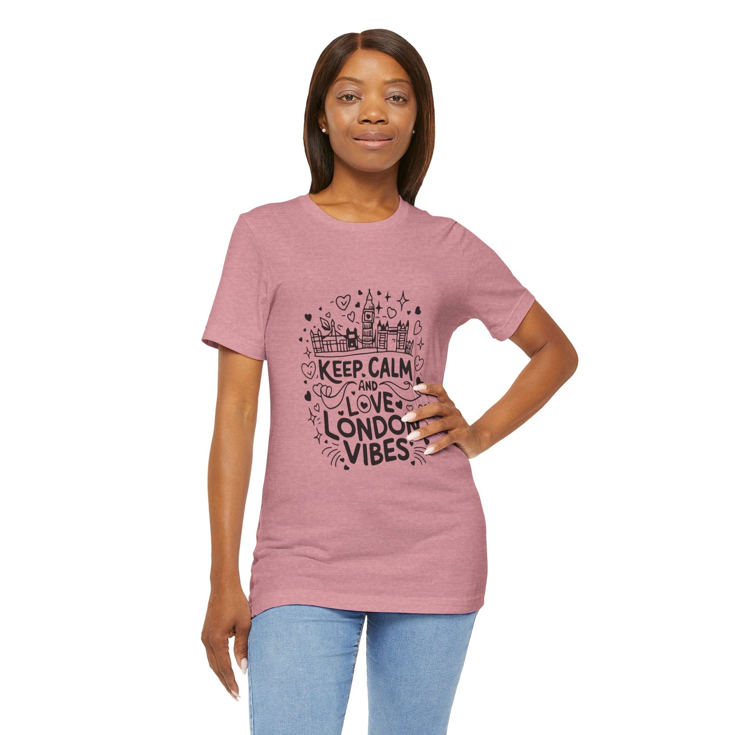 Unisex Jersey Short Sleeve Tee - Keep Calm and love London Vibes