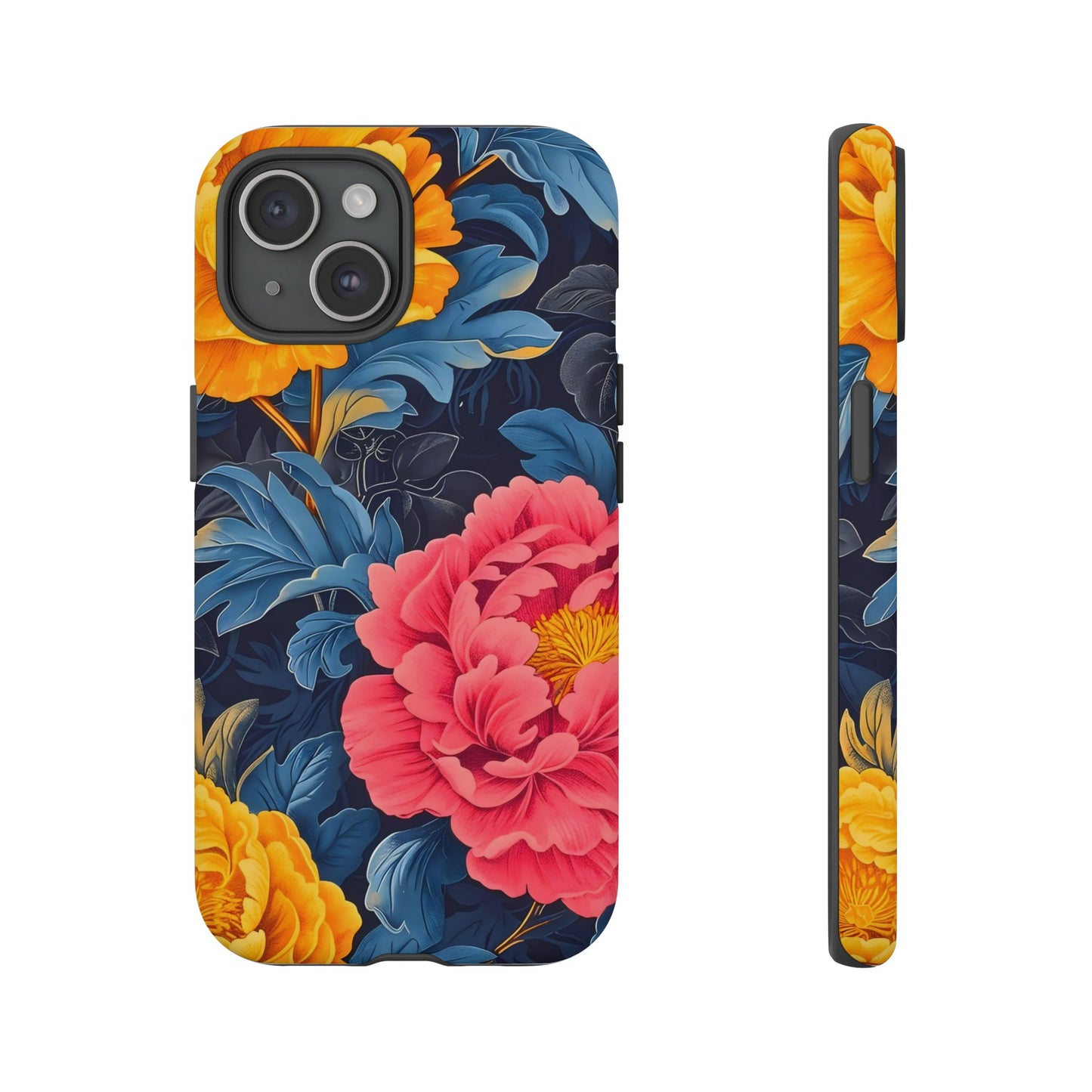 Floral Phone Case, Tough Cases, Stylish Mobile Cover, Gifts for Her, Phone Accessories, Unique Flower Design