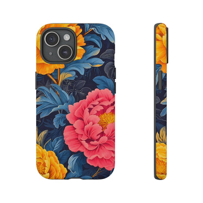 Floral Phone Case, Tough Cases, Stylish Mobile Cover, Gifts for Her, Phone Accessories, Unique Flower Design