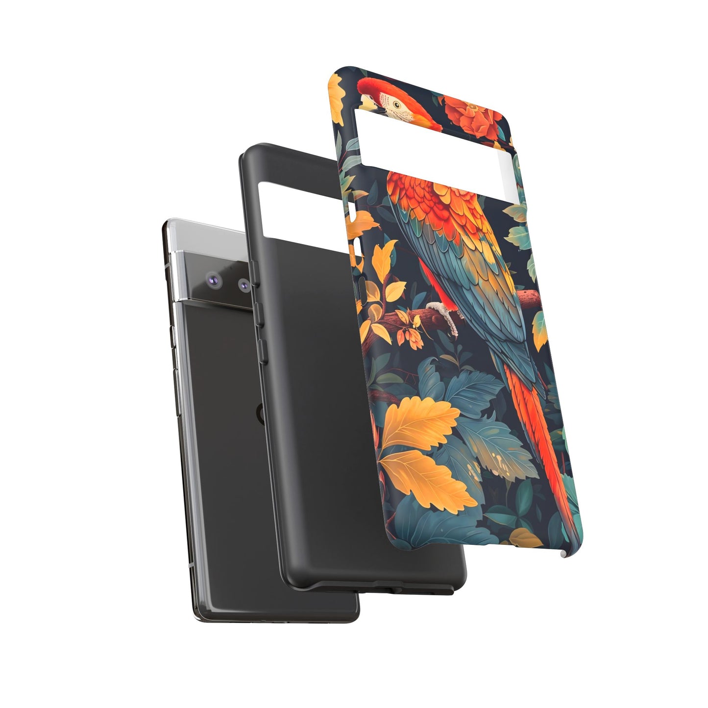 Vibrant Parrot Phone Case - Tough, Stylish, Nature-Inspired, Tropical, Wildlife, Perfect Gift, Summer Vibes