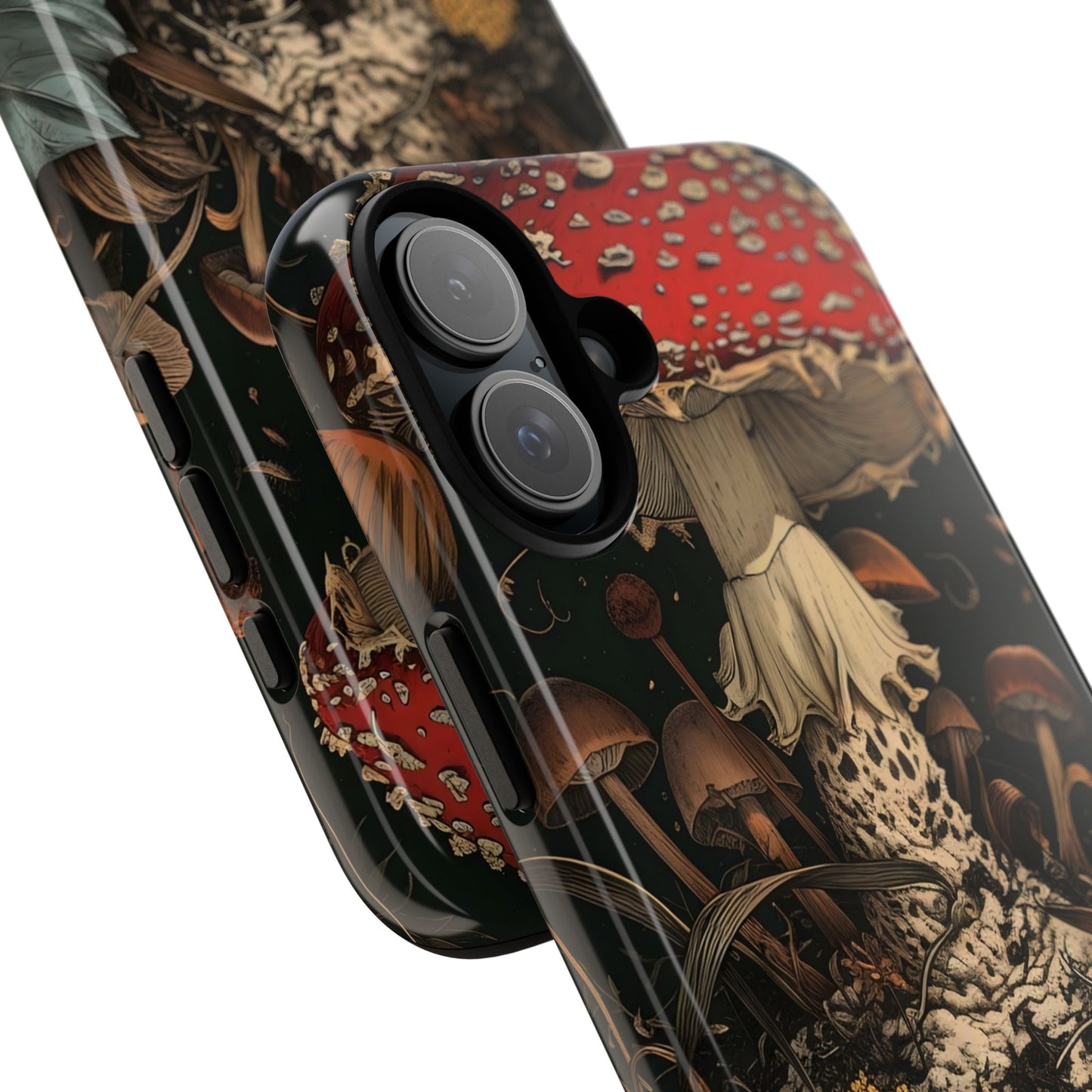 Mushroom Phone Case, Tough iPhone Cover, Nature Lover Gift, Unique Cell Phone Accessory, Fungi Art Design, Eco-Friendly Protection