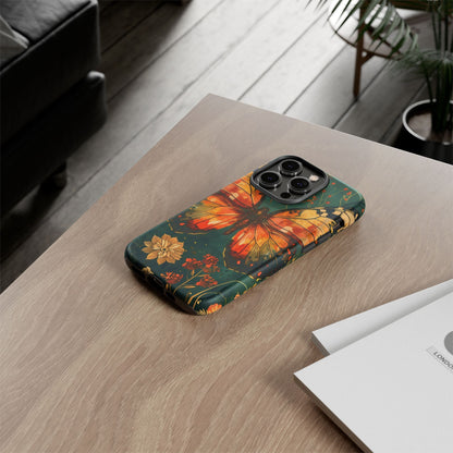 Butterfly Phone Case – Tough Cases for Nature Lovers, Floral Design, Butterfly Art, Unique Gift, Eco-Friendly Protection