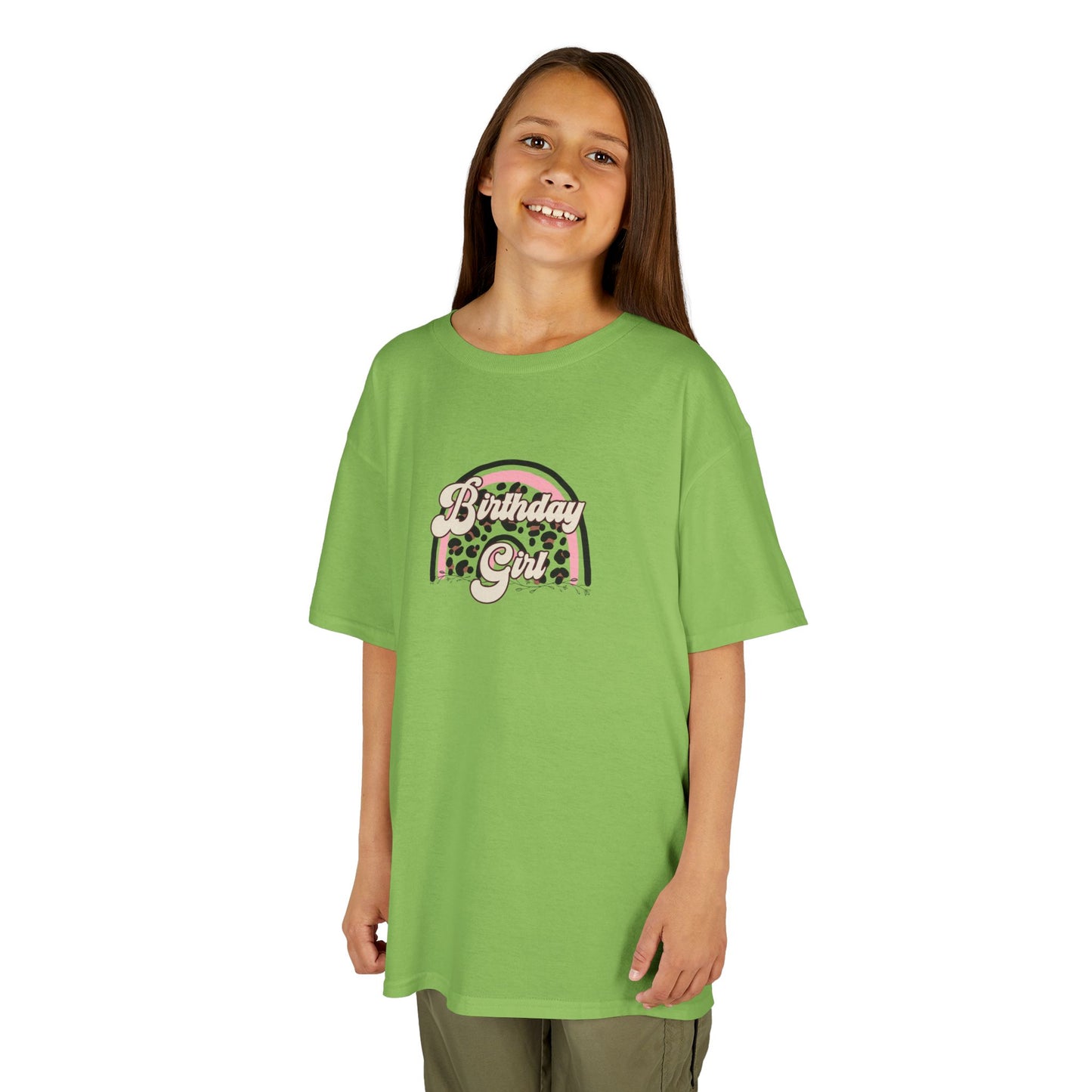 Kids Heavy Cotton™ Tee - Birthday Girl - Perfect for Celebrations!