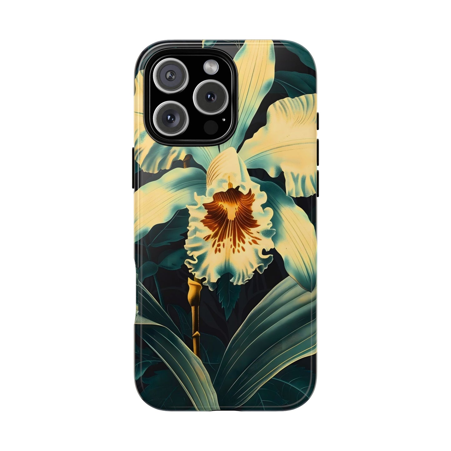 Floral Phone Case - Tough Cases with Orchid Design, Durable Smartphone Cover for Nature Lovers, Floral Gift for Her, Botanical [...]