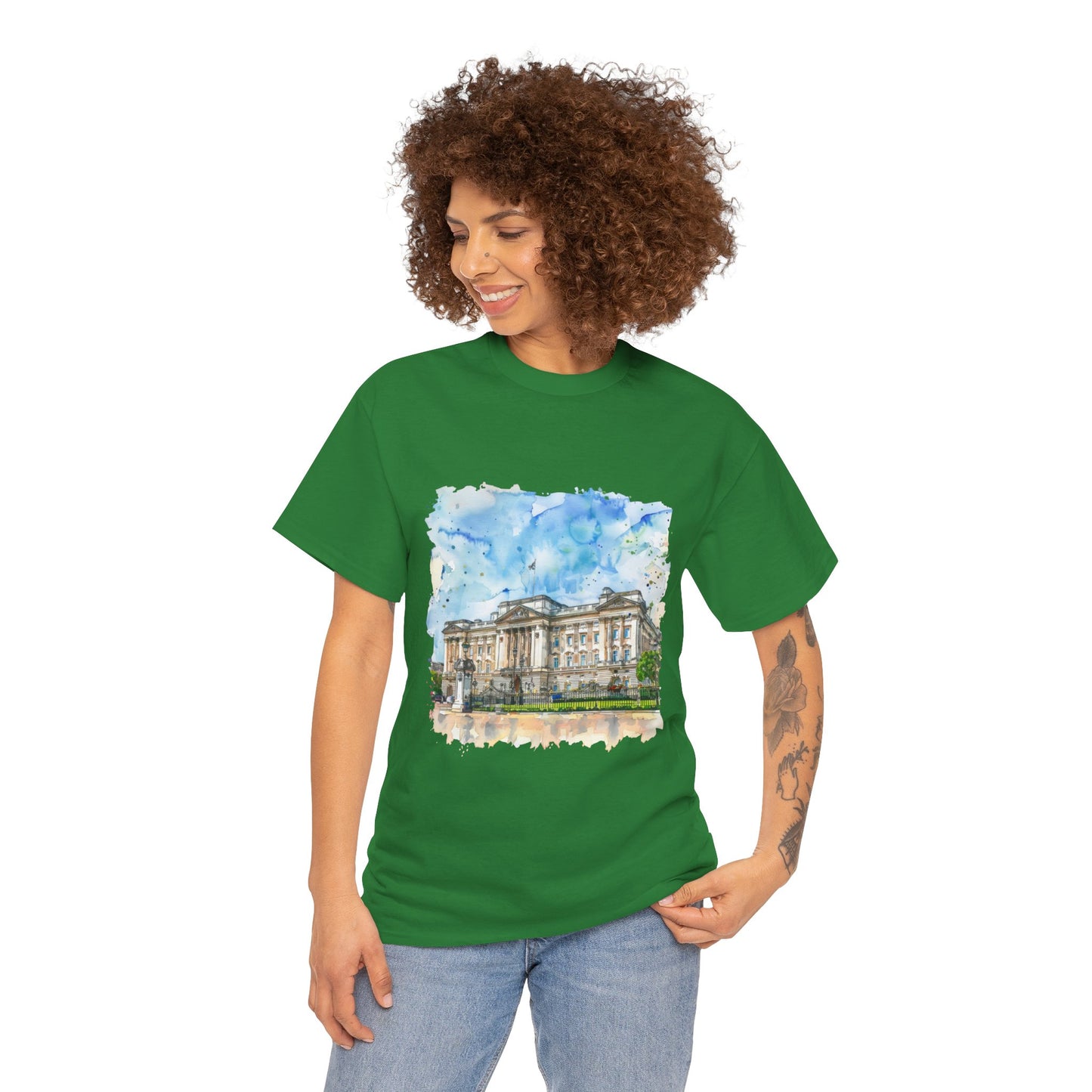 Unisex Heavy Cotton Tee - England Aesthetics - Embracing Classic British Charm and Style