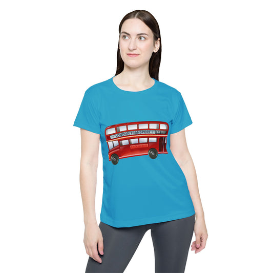 Women's Sports Jersey - Perfect for Active Play - London Transport English Bus - Retro London Transport