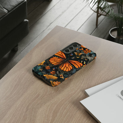 Monarch Butterfly Phone Case, Tough Cases, Nature Lover Gift, Floral Mobile Cover, Eco-Friendly Phone Accessory, Butterfly Design