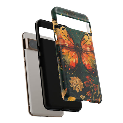 Butterfly Phone Case – Tough Cases for Nature Lovers, Floral Design, Butterfly Art, Unique Gift, Eco-Friendly Protection