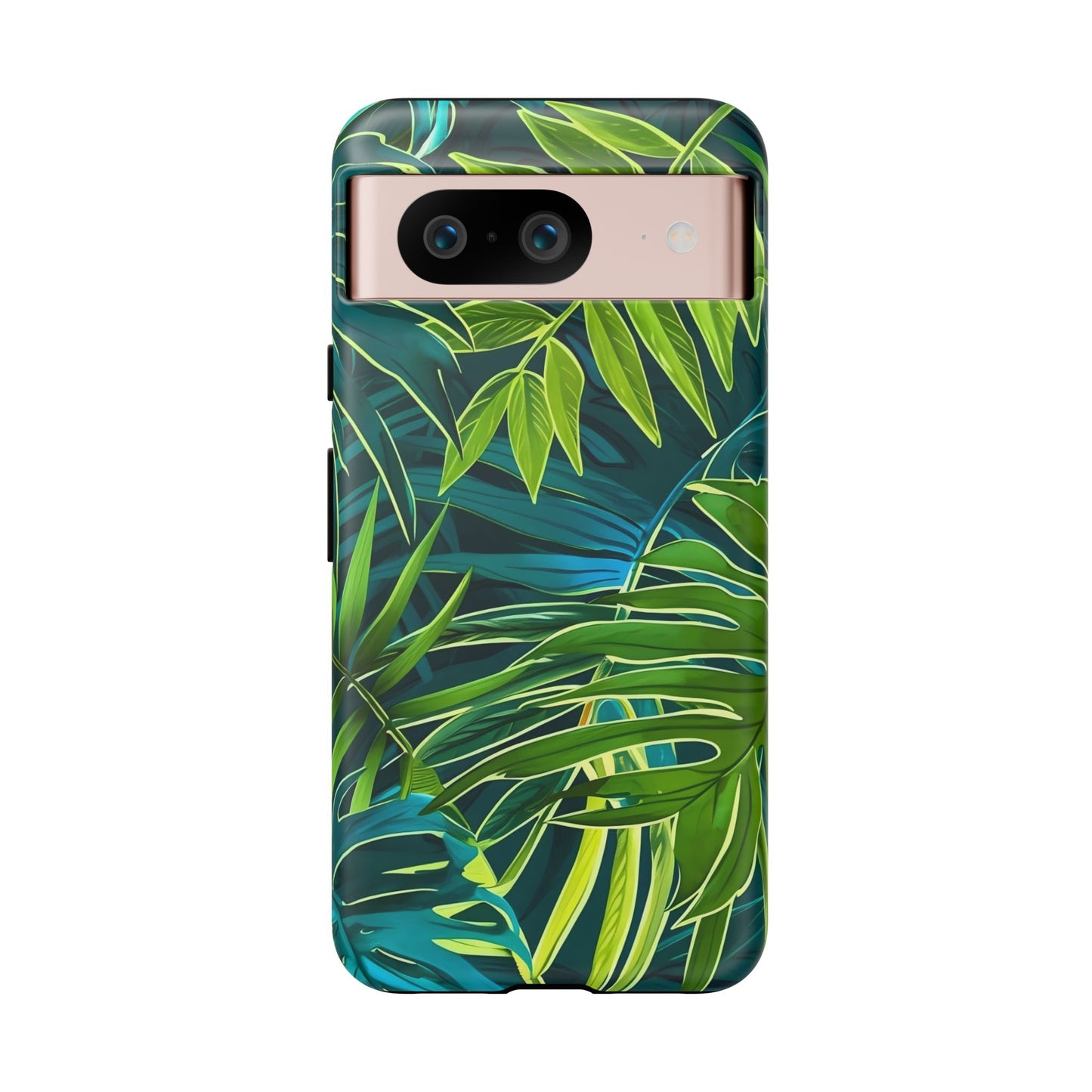 Tropical Phone Case - Durable Green Leaf Design, Eco-Friendly Gift, Trendy Accessory, Nature Lover's Case, Summer Vibes