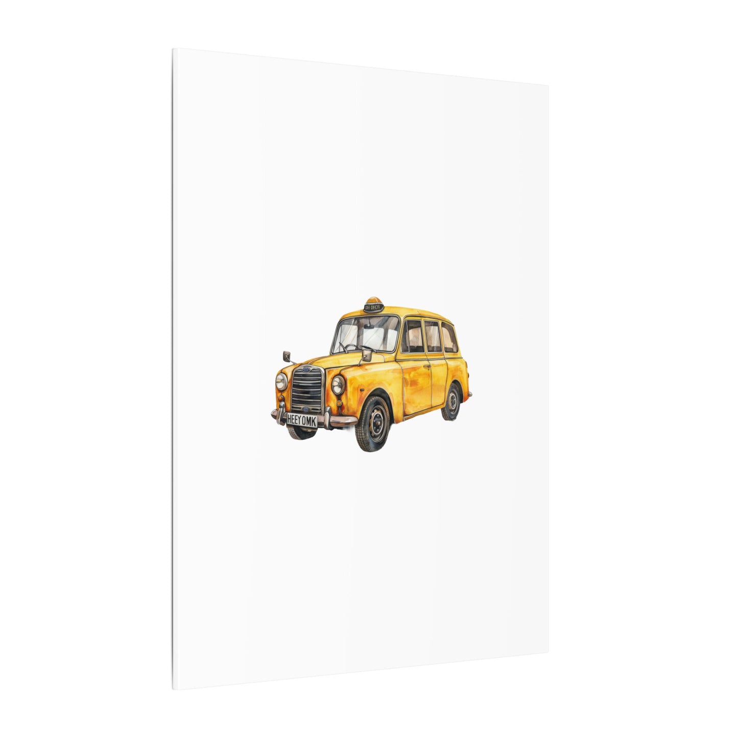 Vintage Taxi Matte Canvas, Stretched, 0.75" (Multi-Size)