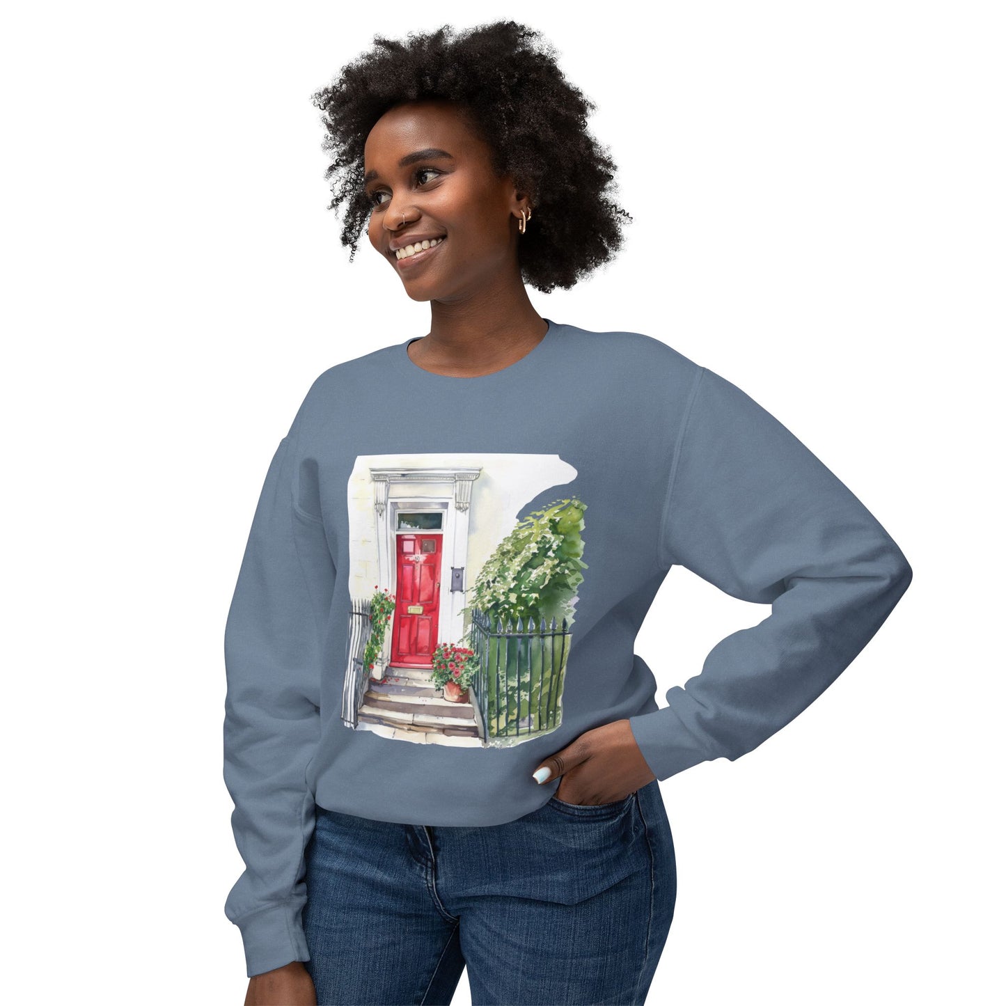 Unisex Lightweight Crewneck Sweatshirt - Charm of the Countryside
