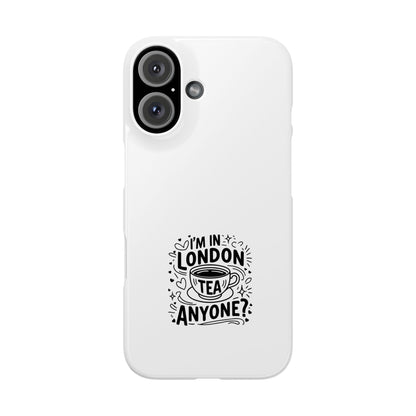 Stylish Slim Phone Cases for Tea Lovers, Personalized Phone Covers, London-Themed Gifts, Birthday, Travel Accessories, Trendy Phone [...]