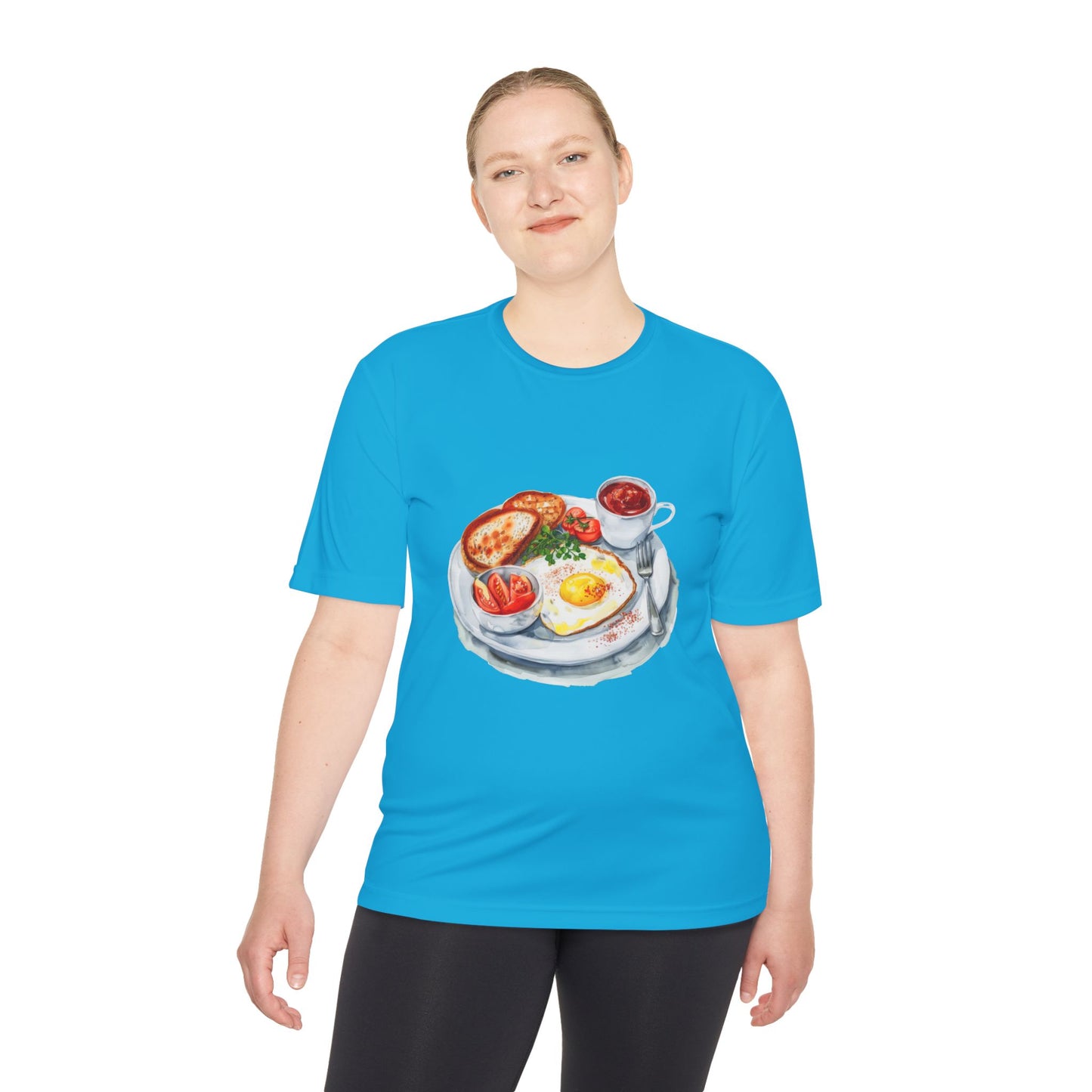 Unisex Moisture Wicking Tee - Watercolor Culinary Art - Food Illustration