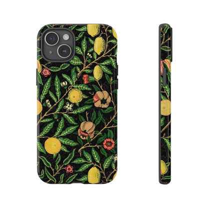 Tough Cases Phone Case, Floral Phone Cover, Tough Phone Protection, Gift for Plant Lovers, Black Background, Eco-Friendly Design