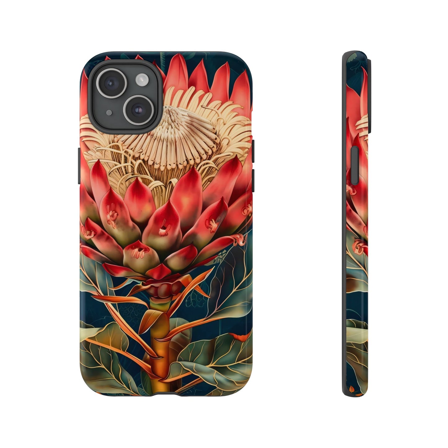 Tough Cases: Vibrant Floral Phone Case, Tough Phone Covers, Floral Art Cases, Nature Design Accessories, Gift for Nature Lovers