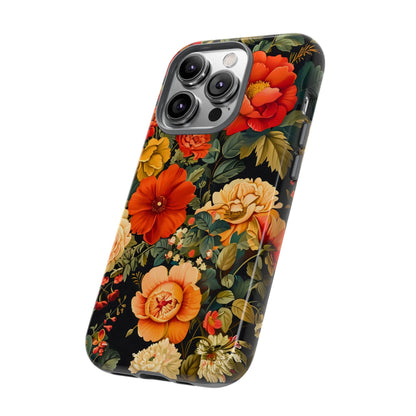 Floral Phone Case, Tough Cases, Decorative Tech Accessories, Gift for Her, Nature Lover Gift, Boho Style Case, Spring Floral Cover