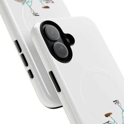 Tough Magnetic Phone Cases, Stylish Bicycle Design, Durable Protection, Perfect Gift for Cyclists, Trendy Tech Accessory