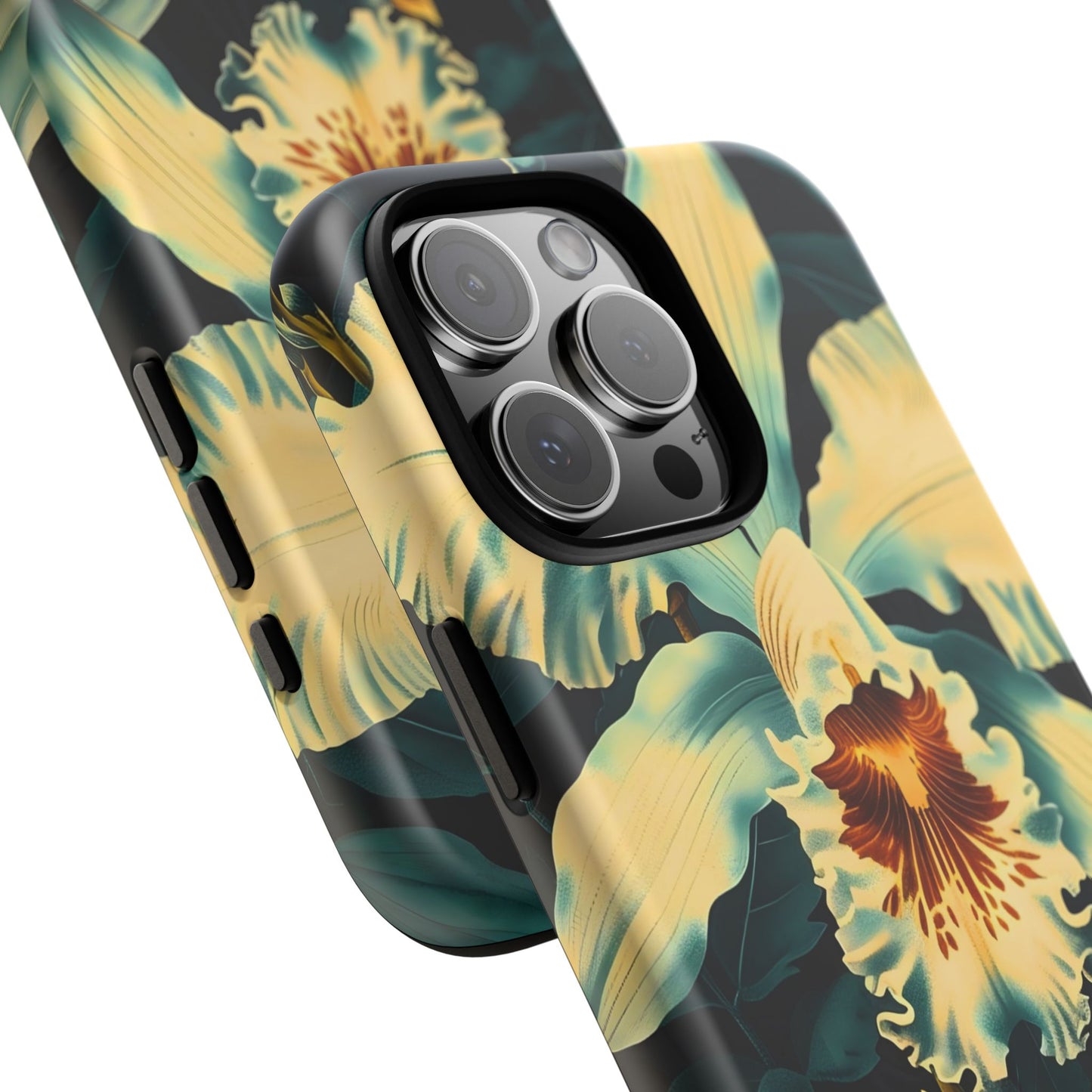 Floral Phone Case - Tough Cases with Orchid Design, Durable Smartphone Cover for Nature Lovers, Floral Gift for Her, Botanical [...]