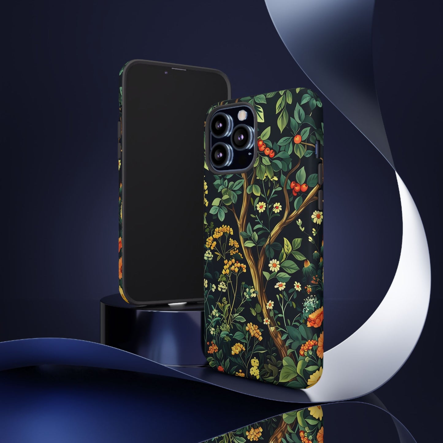 Floral iPhone Case, Nature Inspired Tough Case, Botanical Phone Cover, Eco-Friendly Gift, Unique Floral Design